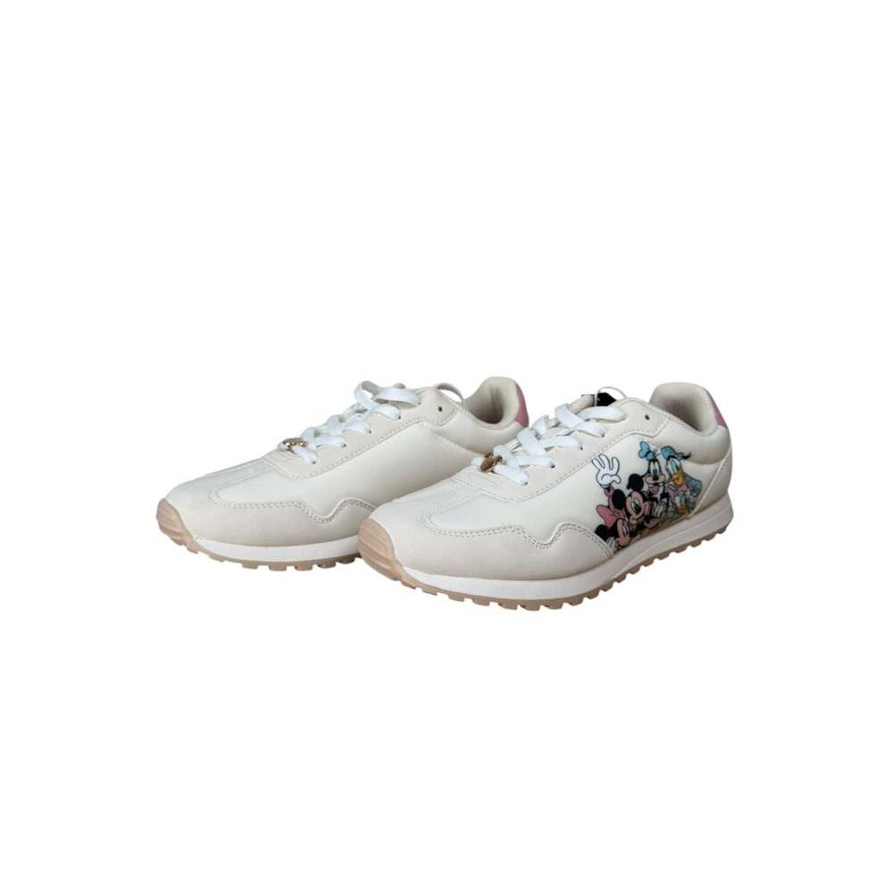 Disney Mickey Mouse Ladies Character Sneaker Retro White Size 8 NIB